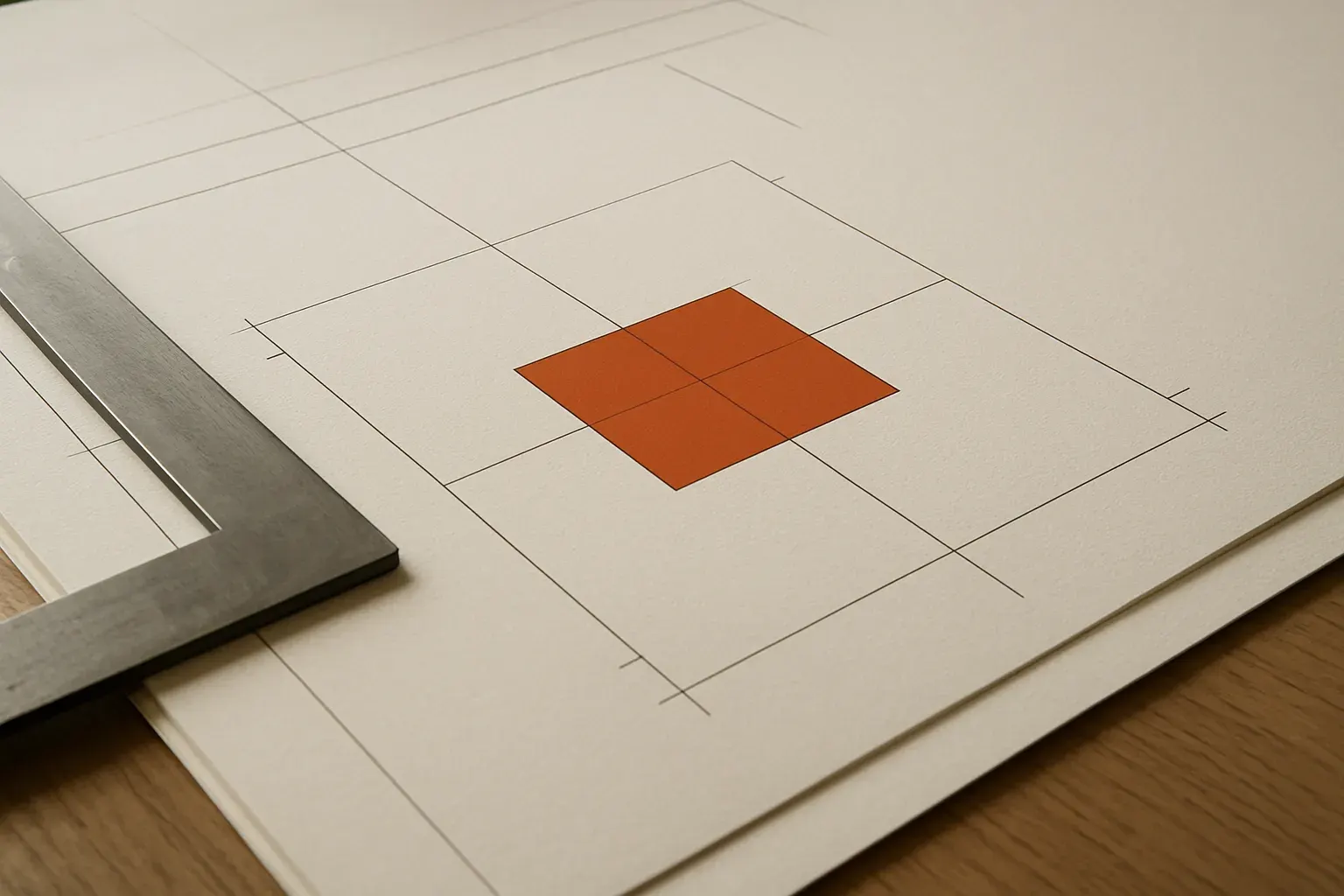 Editorial coral and ink composition representing radforddesign's studio work